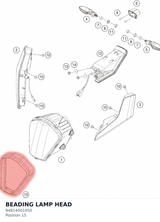 Diagram preview: BEADING LAMP HEAD (94814001050)