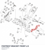 Diagram preview: FOOTREST BRACKET FRONT L/S (90503038000)