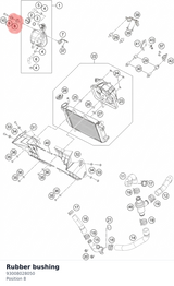 Diagram preview: Rubber bushing (93008028050)