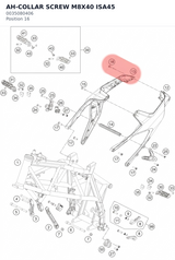 Diagram preview: AH-COLLAR SCREW M8X40 ISA45 (0035080406)