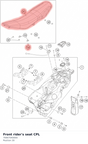 Diagram preview: Front rider's seat CPL (76907040000)