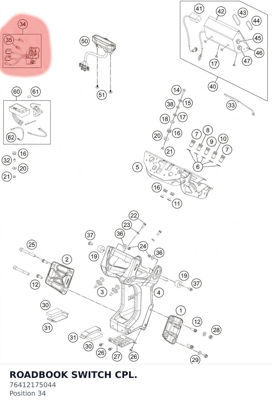 Diagram preview: ROADBOOK SWITCH CPL. (76412175044)