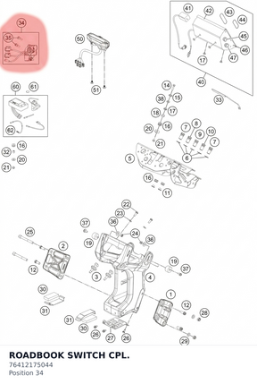 Diagram preview: ROADBOOK SWITCH CPL. (76412175044)
