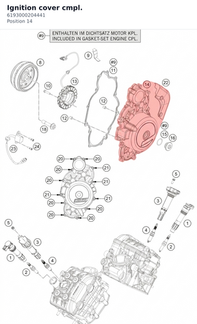 Diagram preview: Ignition cover cmpl. (6193000204441)