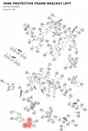 Diagram preview: TANK PROTECTIVE FRAME BRACKET LEFT (A67507025060)