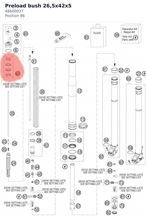 Diagram preview: Preload bush 26,5x42x5 (48600037)