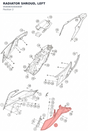 Diagram preview: RADIATOR SHROUD, LEFT (95808050000EBF)