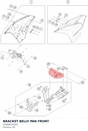 Diagram preview: BRACKET BELLY PAN FRONT (93808026001)