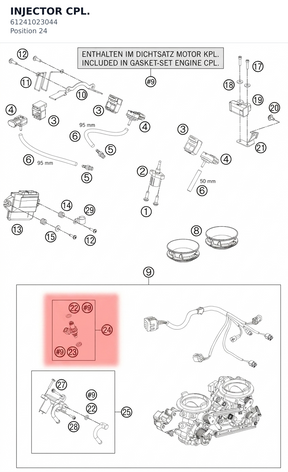Diagram preview: INJECTOR CPL. (61241023044)