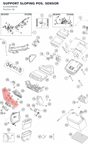 Diagram preview: SUPPORT SLOPING POS. SENSOR (61342090040)