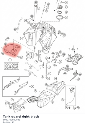 Diagram preview: Tank guard right black (6030702800033)
