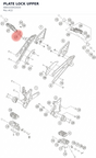 Diagram preview: PLATE LOCK UPPER (A60103052020)