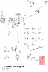 Diagram preview: CCU control unit support (A61011047050)