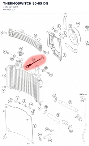 Diagram preview: THERMOSWITCH 80-85 DG (76435045000)