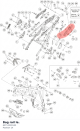 Diagram preview: Bag rail le. (60712020100)