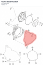 Diagram preview: Clutch Cover Gasket (61730025000)