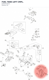 Diagram preview: FUEL TANK LEFT CMPL. (61907013015)