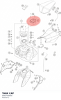 Diagram preview: TANK CAP (90607008000)