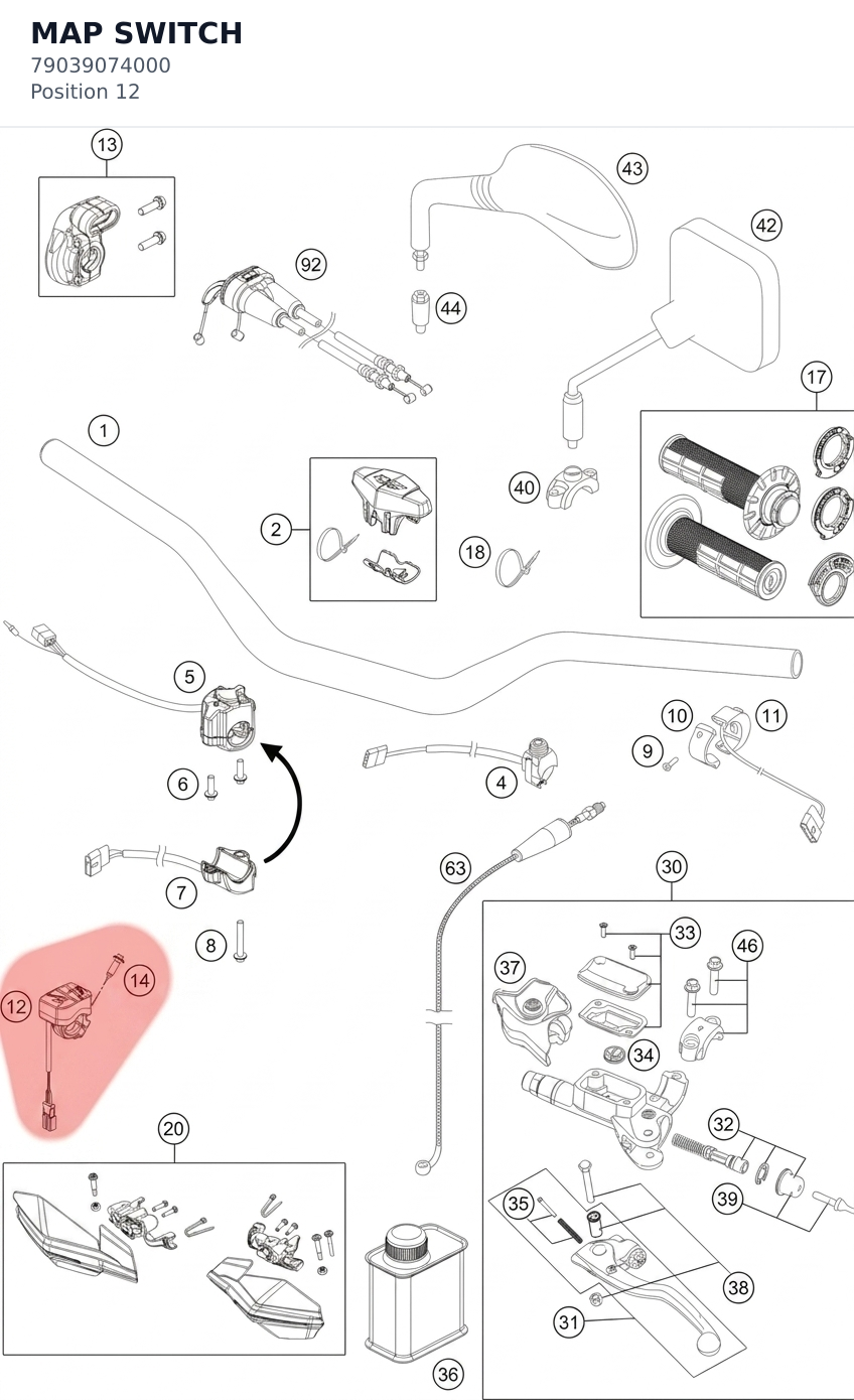 Diagram preview: MAP SWITCH (79039074000)