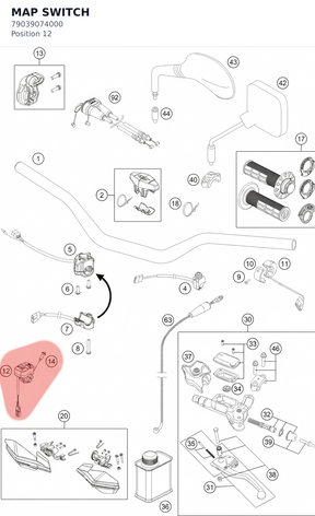 Diagram preview: MAP SWITCH (79039074000)