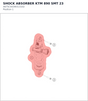 Diagram preview: SHOCK ABSORBER KTM 890 SMT 23 (A675C443W313102)