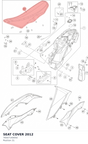 Diagram preview: SEAT COVER                2012 (76507140050)