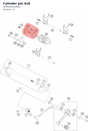 Diagram preview: Cylinder pin 4x8 (J940000400800)