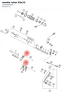 Diagram preview: needle roller D8x20 (C0402080200)