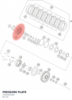 Diagram preview: PRESSURE PLATE (79532103100)