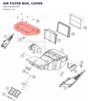 Diagram preview: AIR FILTER BOX, COVER (A60706002000)