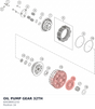 Diagram preview: OIL PUMP GEAR 32TH (60038001232)