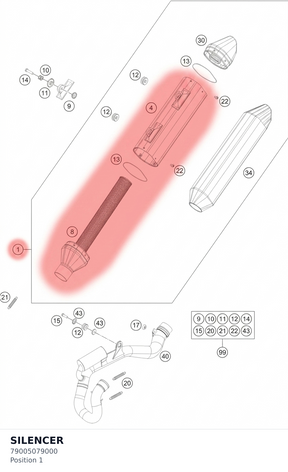 Diagram preview: SILENCER (79005079000)