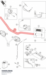 Diagram preview: HANDLEBAR (6040200100033S)