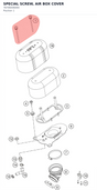 Diagram preview: SPECIAL SCREW, AIR BOX COVER (76706006000)