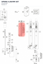 Diagram preview: SPRING 4,6N/MM SET (91410016S)
