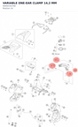 Diagram preview: VARIABLE ONE-EAR CLAMP 14,2 MM (00050142706)