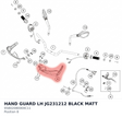 Diagram preview: HAND GUARD LH JG231212 BLACK MATT (95802080000C11)