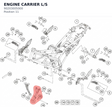 Diagram preview: ENGINE CARRIER L/S (90203005000)