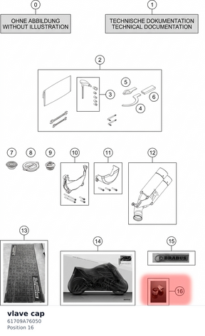 Diagram preview: vlave cap (61709A76050)