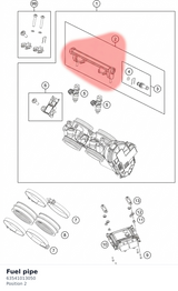 Diagram preview: Fuel pipe (63541013050)