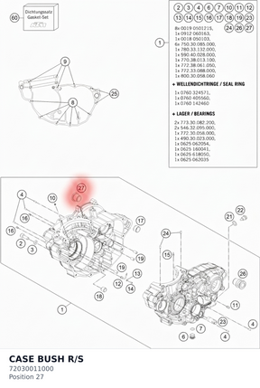 Diagram preview: CASE BUSH R/S (72030011000)