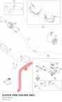 Diagram preview: CLUTCH PIPE 250/300       2003 (54732063100)