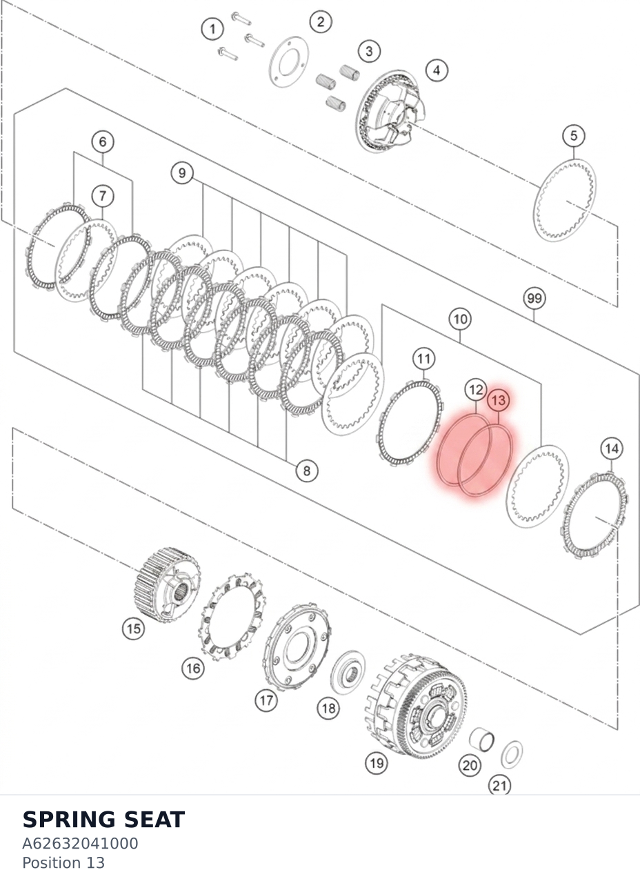 Diagram preview: SPRING SEAT (A62632041000)