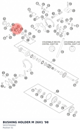 Diagram preview: BUSHING HOLDER M 26X1      '98 (50337050062)