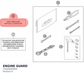 Diagram preview: ENGINE GUARD (72503090000)