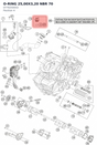 Diagram preview: O-RING 25,00X3,20 NBR 70 (0770250032)
