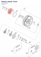 Diagram preview: Sensor wheel, front (94542020000)