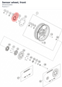 Diagram preview: Sensor wheel, front (94542020000)