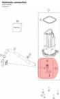 Diagram preview: Hydraulic connection (64107092000)