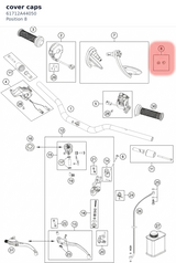 Diagram preview: cover caps (61712A44050)